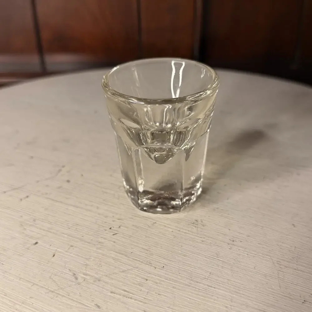 Unbranded | Dining | Vintage Mcm Pressed Glass Shot Glass Inverted ...